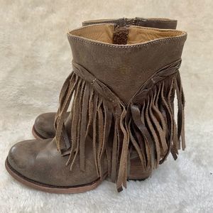 ASH fringe ankle boots 7.5 brown